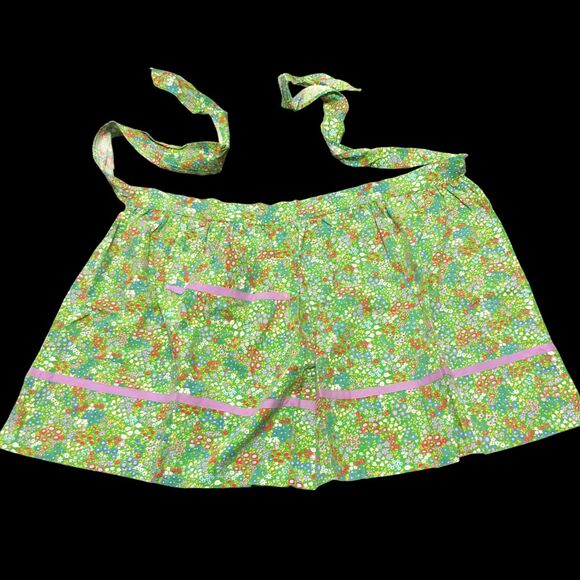 Handmade Waist Apron w/1 front Pocket; Prairie-core; Cottage-core; Peasant Cook - Picture 1 of 6